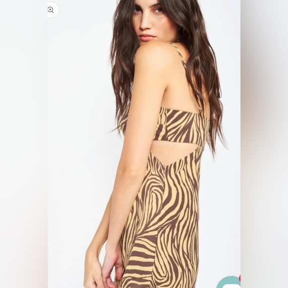 Tiger print Cut Out Dress - Picture 5 of 13